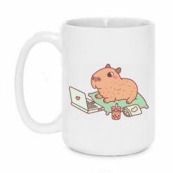 Чашка 420ml Capybara With Laptop - PrintSalon