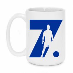 Чашка 420ml Cristiano Ronaldo Silhouette Art - PrintSalon