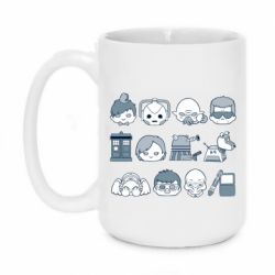 Чашка 420ml Doctor who icons - PrintSalon