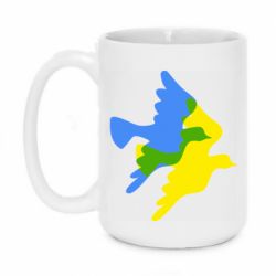 Кружка 420ml Dove flag of Ukraine - PrintSalon