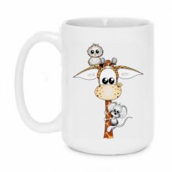 Чашка 420ml Giraffe Owl and Mouse - PrintSalon