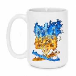 Чашка 420ml Горящий гербу Украины - PrintSalon