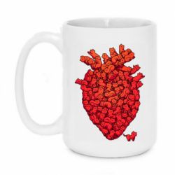 Чашка 420ml Heart of many cats - PrintSalon
