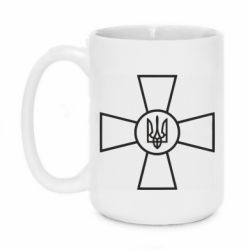 Чашка 420ml Хрест ЗСУ - PrintSalon