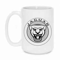 Чашка 420ml Jaguar Logo - PrintSalon