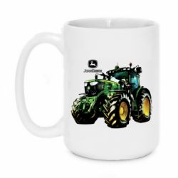 Чашка 420ml John Deere Tractor and logo - PrintSalon