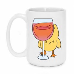 Чашка 420ml Качка і келих вина - PrintSalon