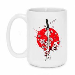 Чашка 420ml katana in sakura