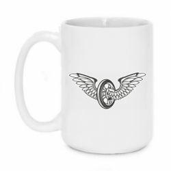 Чашка 420ml Колесо и крылья - PrintSalon
