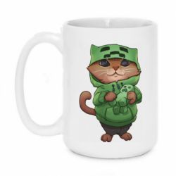 Чашка 420ml Кот Майнкрафт - PrintSalon