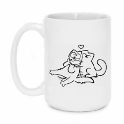 Чашка 420ml Кот Саймона Любовь - PrintSalon