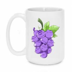 Чашка 420ml Кот-виноград - PrintSalon
