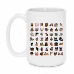 Чашка 420ml Коты мем. - PrintSalon