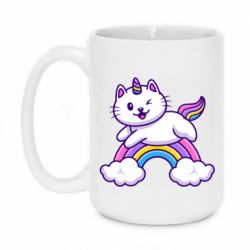 Чашка 420ml Котик-единорог - PrintSalon
