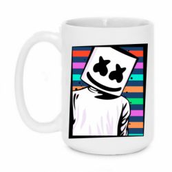 Чашка 420ml Marshmello Colorful Portrait - PrintSalon