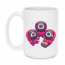 Чашка 420ml Милые солдаты из игры в кальмара - PrintSalon