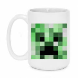 Чашка 420ml Minecraft minimalist Creeper - PrintSalon