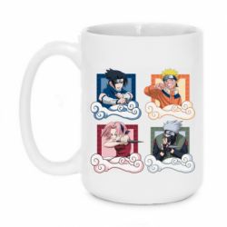 Чашка 420ml Naruto team 7 in action - PrintSalon
