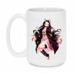 Чашка 420ml Nezuko cat - PrintSalon