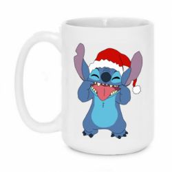 Чашка 420ml Новогодний Стич - PrintSalon