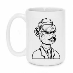 Чашка 420ml Обезьяна в виртуальных очках - PrintSalon