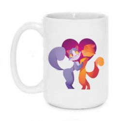 Чашка 420ml Парочка. Котики - PrintSalon