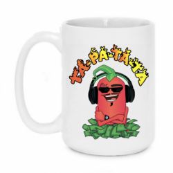 Чашка 420ml Перец Эдисон и доллары - PrintSalon