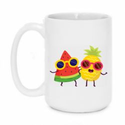 Чашка 420ml Pineapple with watermelon - PrintSalon