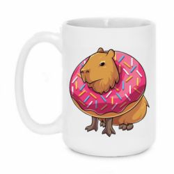 Чашка 420ml Пончик с капибарой - PrintSalon