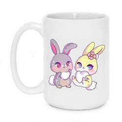 Чашка 420ml Rabbits In Love - PrintSalon