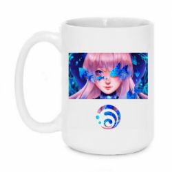 Чашка 420ml Sangonomiya Kokomi art