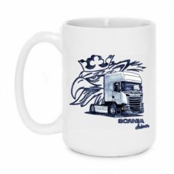 Чашка 420ml Scania watercolor art - PrintSalon