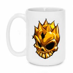 Чашка 420ml Standoff - Gold Skull - PrintSalon