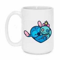 Чашка 420ml Стич с куклой - PrintSalon