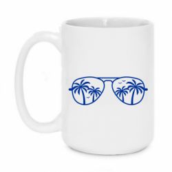 Чашка 420ml Sunglasses And Palm Trees - PrintSalon