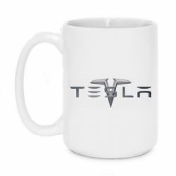Чашка 420ml Tesla Car logo - PrintSalon