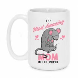 Чашка 420ml The Most amazing mom in the world - PrintSalon