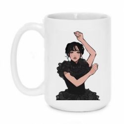 Чашка 420ml Уэнсдей арт - PrintSalon