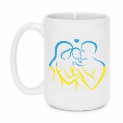 Кружка 420ml Украина! Семья! - PrintSalon
