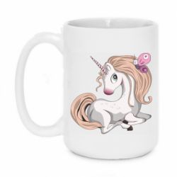 Чашка 420ml Unicorn with bow tie - PrintSalon