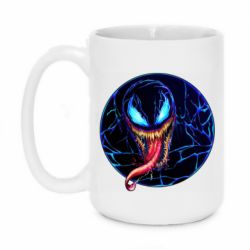 Чашка 420ml Venom black and blue style - PrintSalon