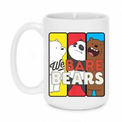 Чашка 420ml We bare bears collage - PrintSalon