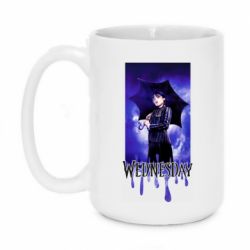 Чашка 420ml Wednesday Text Logo - PrintSalon