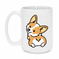 Чашка 420ml Winking Corgi