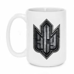 Чашка 420ml ЗСУ метал лого - PrintSalon