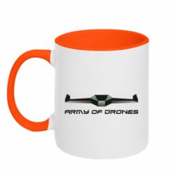 Чашка двухцветная 320ml Army of Drones - PrintSalon