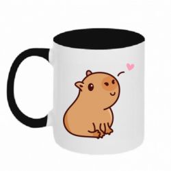 Чашка двокольорова Capybara - PrintSalon