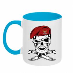 Чашка двухцветная 320ml Череп ДШВ - PrintSalon