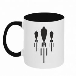 Чашка двухцветная 320ml Минометчики - PrintSalon