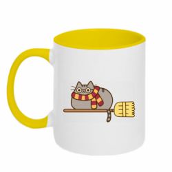 Чашка двокольорова Pusheen Harry Potter - PrintSalon